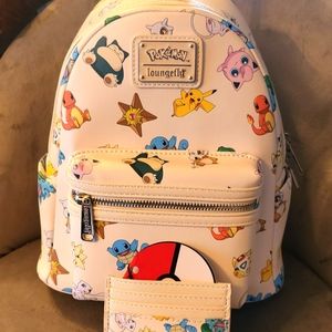 Pokemon loungefly car holder and mini backpack